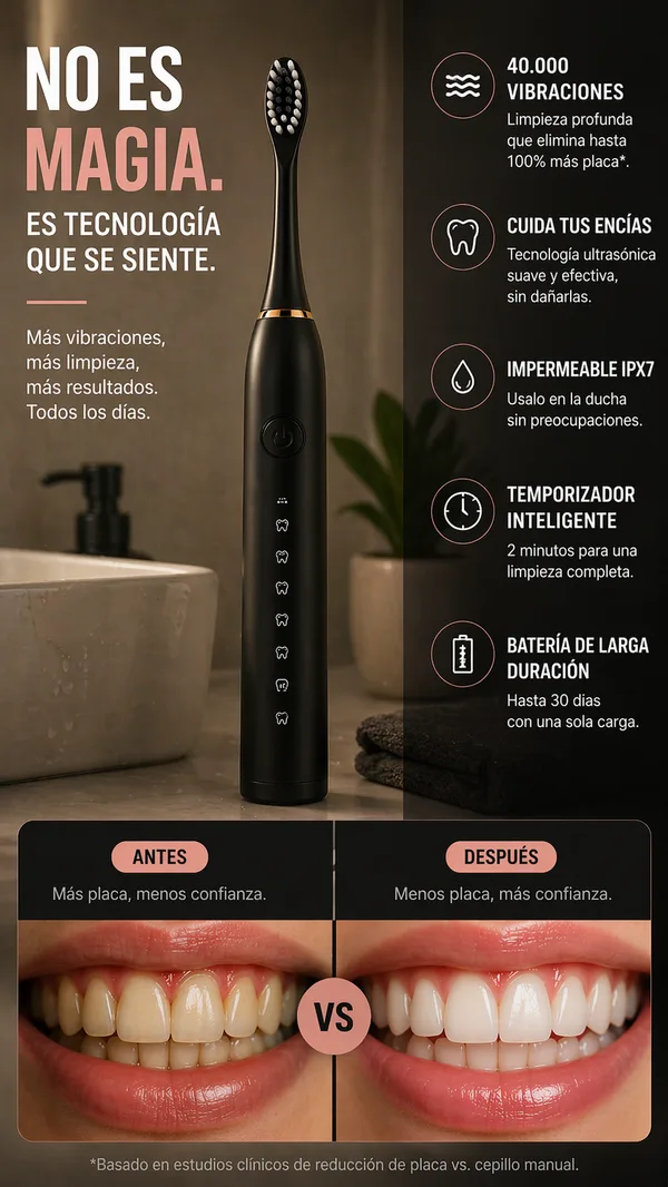Cepillo Eléctrico Recargable
