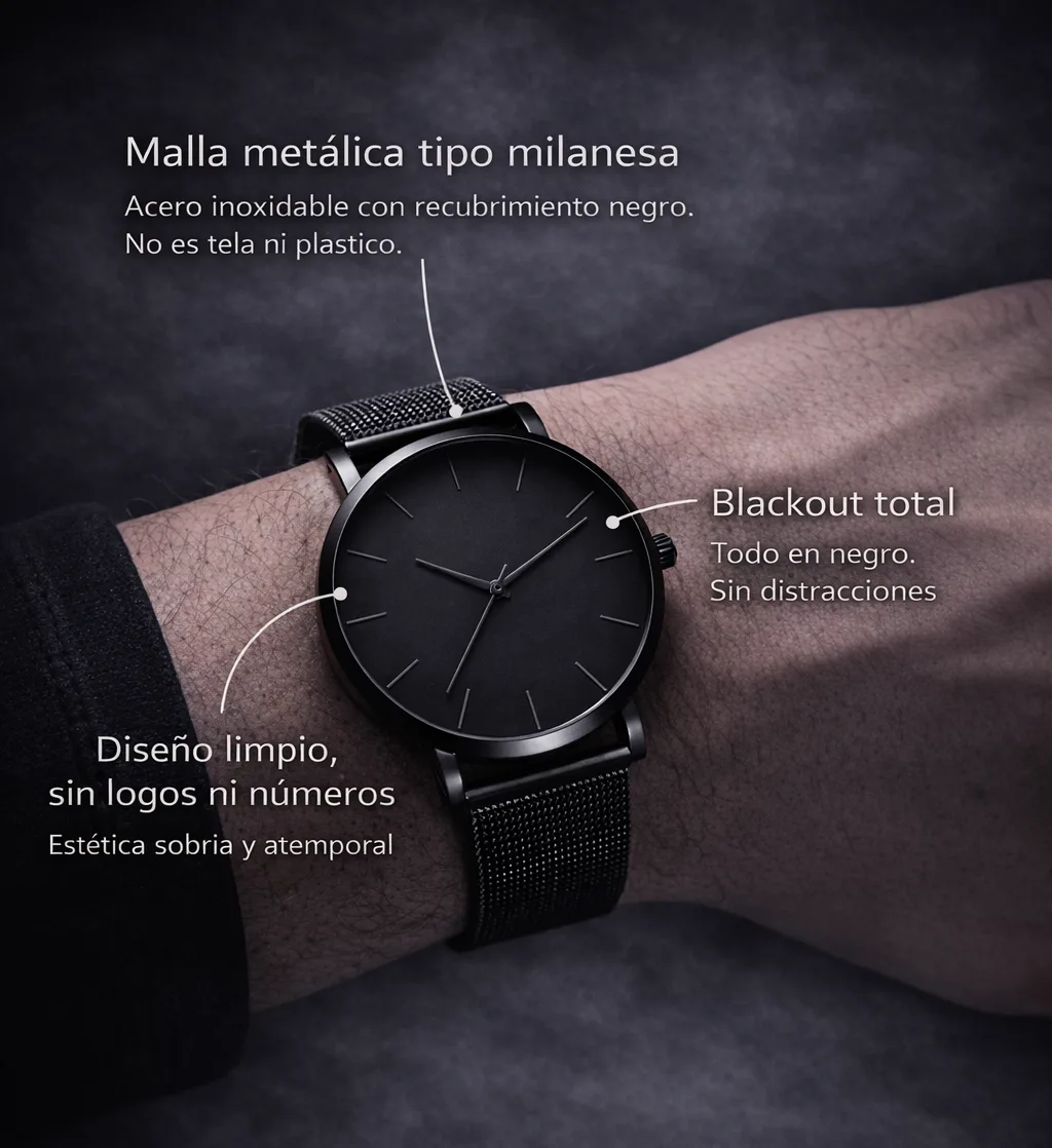 Reloj Blackout Minimal